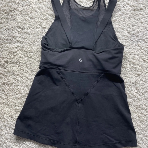 Lululemon Running In The City Tank Color Black Size 4 - Picture 3 of 5